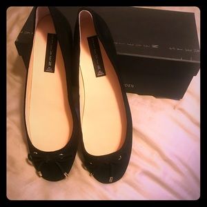 Steve Madden Black Suede Flats